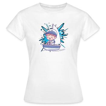 Voilier Voilier Voiliers - T-shirt Femme - blanc - Devant - AI Model Female 172 dark (172cm)
