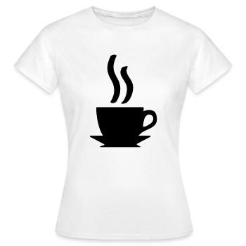 cup - Women's T-Shirt - white - Front - AI Model Female 172 dark (172cm)