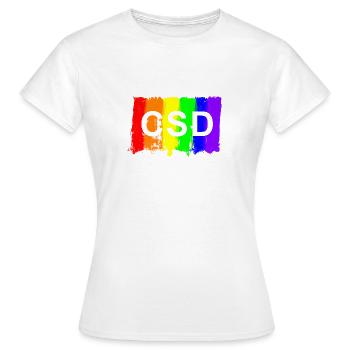 brosse csd - T-shirt Femme - blanc - Devant - AI Model Female 172 dark (172cm)