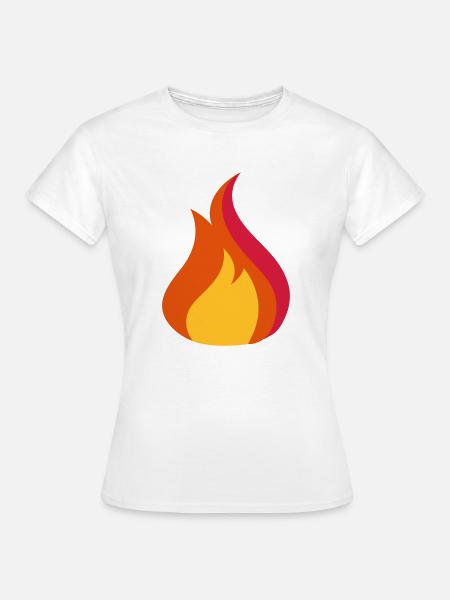 Fire - Women's T-Shirt - white