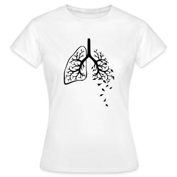 Poumon - T-shirt Femme - blanc - Devant - AI Model Female 172 dark (172cm)