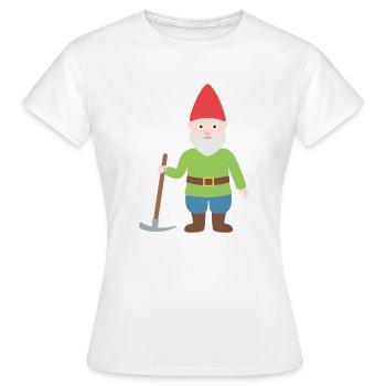 Nain gnome - T-shirt Femme - blanc - Devant - AI Model Female 172 dark (172cm)