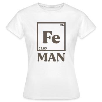 Iron Man Chemie - Frauen T-Shirt - Weiß - Vorne - AI Model Female 172 dark (172cm)
