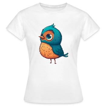 Birdi the bird - Women's T-Shirt - white - Front - AI Model Female 172 dark (172cm)