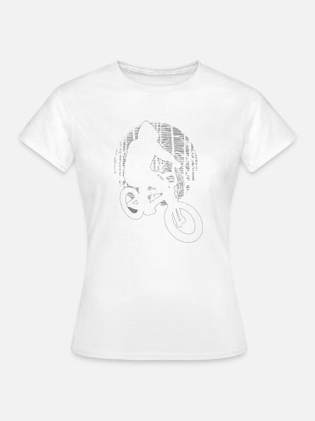 Fahrrad - Frauen T-Shirt - Weiß