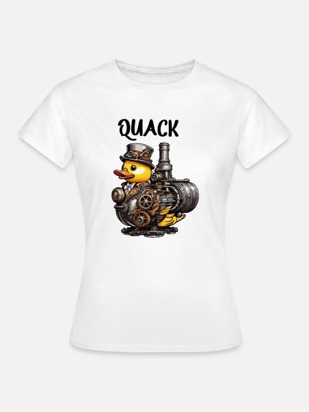 Gummiente / Badeente / Wasser / Badewanne - Frauen T-Shirt - Weiß
