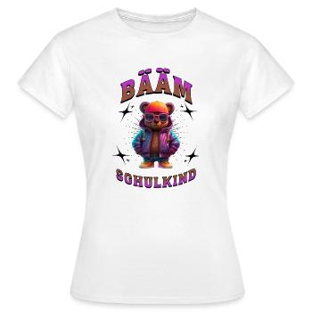 BÄÄM Écolier - T-shirt Femme - blanc - Devant - AI Model Female 172 dark (172cm)