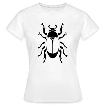scarabée - Frauen T-Shirt - Weiß - Vorne - AI Model Female 172 dark (172cm)