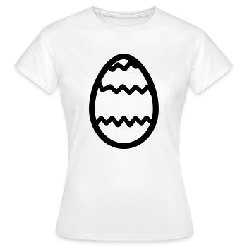 Oeuf de Pâques - T-shirt Femme - blanc - Devant - AI Model Female 172 dark (172cm)