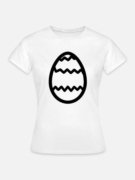 Osterei - Frauen T-Shirt - Weiß