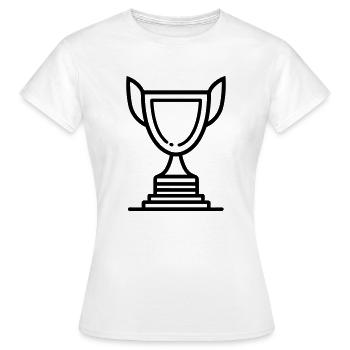 trophée - T-shirt Femme - blanc - Devant - AI Model Female 172 dark (172cm)