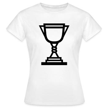 trophée - T-shirt Femme - blanc - Devant - AI Model Female 172 dark (172cm)