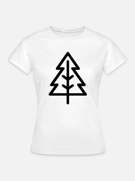 Weihnachtsbaum - Frauen T-Shirt - Weiß