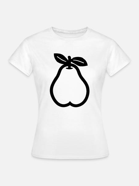 Birne - Frauen T-Shirt - Weiß