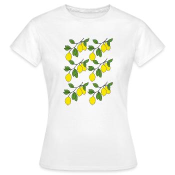Brins de citron - T-shirt Femme - blanc - Devant - AI Model Female 172 dark (172cm)