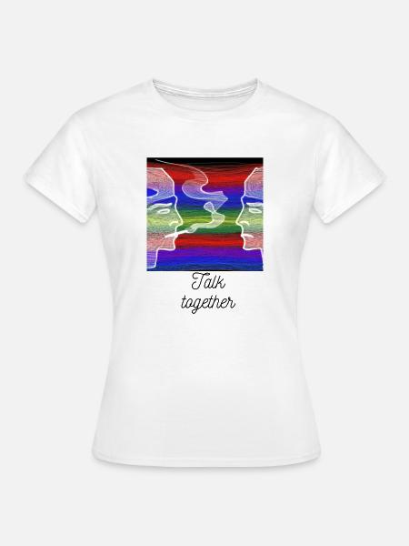talk - Frauen T-Shirt - Weiß