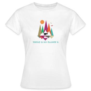 Fridays for Future - There is no Planet B - Women's T-Shirt - white - Front - AI Model Female 172 dark (172cm)