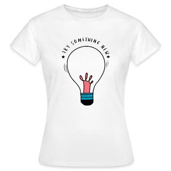 Lampe - T-shirt Femme - blanc - Devant - AI Model Female 172 dark (172cm)