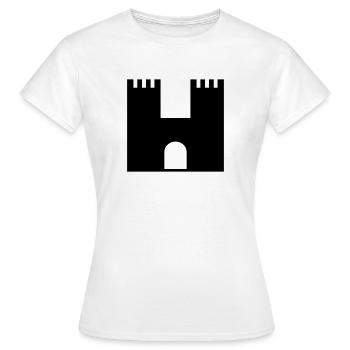 chateau - T-shirt Femme - blanc - Devant - AI Model Female 172 dark (172cm)