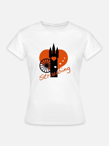 i love straubing - Frauen T-Shirt - Weiß