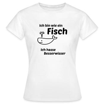 Besserwisser - Frauen T-Shirt - Weiß - Vorne - AI Model Female 172 dark (172cm)