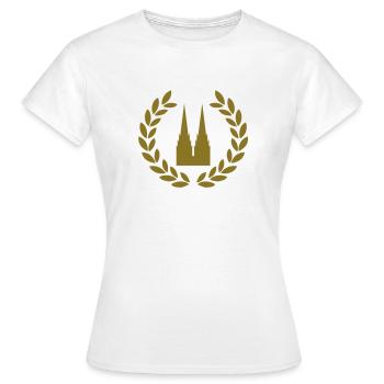 cologne deluxe - T-shirt Femme - blanc - Devant - AI Model Female 172 dark (172cm)