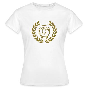 sheep deluxe - T-shirt Femme - blanc - Devant - AI Model Female 172 dark (172cm)