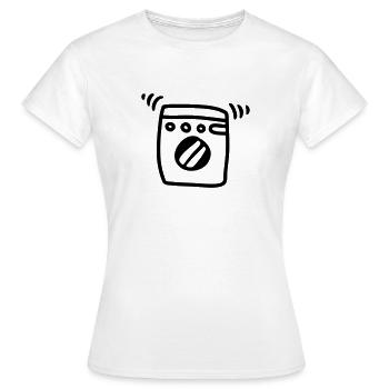 Lave-linge - Line - T-shirt Femme - blanc - Devant - AI Model Female 172 dark (172cm)