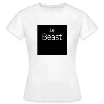Le respiration the beast Monster beast type - Women's T-Shirt - white - Front - AI Model Female 172 dark (172cm)