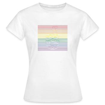 Fingers Crossed bunt - Frauen T-Shirt - Weiß - Vorne - AI Model Female 172 dark (172cm)