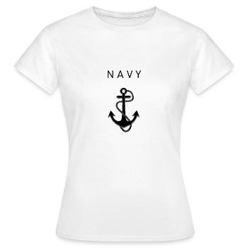 Marin marin ancre marin marin - T-shirt Femme - blanc - Devant - AI Model Female 172 dark (172cm)