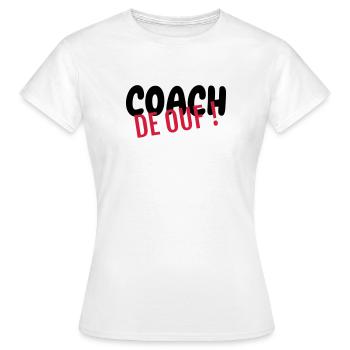 Coach / Coaching / Trainer / Sport - Frauen T-Shirt - Weiß - Vorne - AI Model Female 172 dark (172cm)