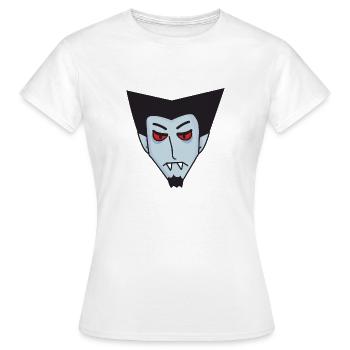 Halloween Vampire Count Dracula - Women's T-Shirt - white - Front - AI Model Female 172 dark (172cm)