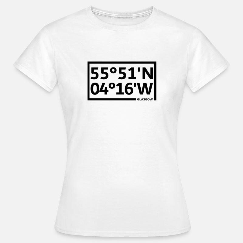 Glasgow Coordinates - Women's T-Shirt - white