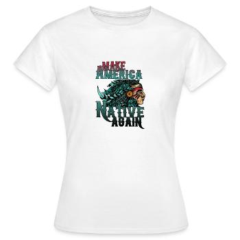 Indien - T-shirt Femme - blanc - Devant - AI Model Female 172 dark (172cm)