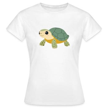 Turtle Reptil - Frauen T-Shirt - Weiß - Vorne - AI Model Female 172 dark (172cm)