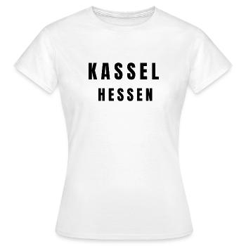 Kassel, Hesse - T-shirt Femme - blanc - Devant - AI Model Female 172 dark (172cm)