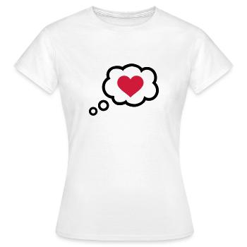 Speech bubble - Women's T-Shirt - white - Front - AI Model Female 172 dark (172cm)