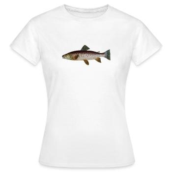 Forelle - Frauen T-Shirt - Weiß - Vorne - AI Model Female 172 dark (172cm)