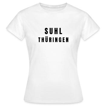 Suhl, Thuringe - T-shirt Femme - blanc - Devant - AI Model Female 172 dark (172cm)