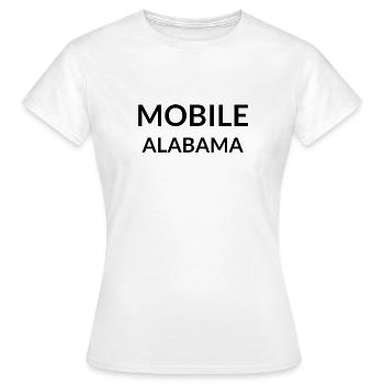 Mobile Alabama USA - Frauen T-Shirt - Weiß - Vorne - AI Model Female 172 dark (172cm)