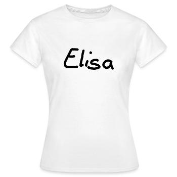 TEST ELISA - T-shirt Femme - blanc - Devant - AI Model Female 172 dark (172cm)