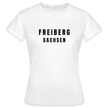 Freiberg, Saxe - T-shirt Femme - blanc - Devant - AI Model Female 172 dark (172cm)