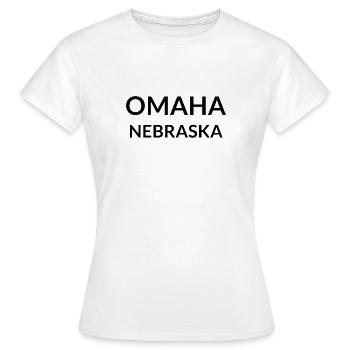 Omaha Nebraska USA - Frauen T-Shirt - Weiß - Vorne - AI Model Female 172 dark (172cm)