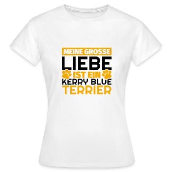 Kerry Blue Terrier Geschenke lustig - Frauen T-Shirt - Weiß - Vorne - AI Model Female 172 dark (172cm)