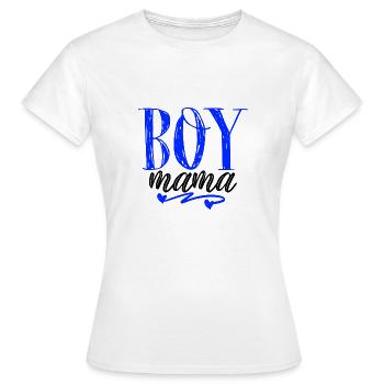 Boy Mama Vibes Wife Mom Boss one Loved mama - Frauen T-Shirt - Weiß - Vorne - AI Model Female 172 dark (172cm)