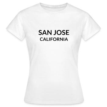 San Jose California USA - Frauen T-Shirt - Weiß - Vorne - AI Model Female 172 dark (172cm)