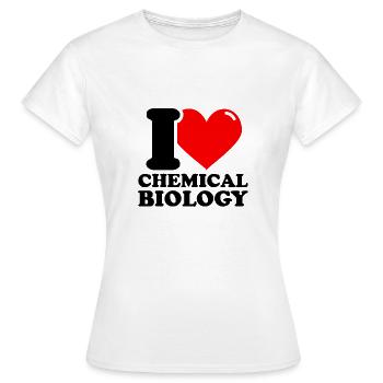 Ich liebe Chemische Biologie - Frauen T-Shirt - Weiß - Vorne - AI Model Female 172 dark (172cm)