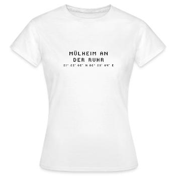 Mülheim an der Ruhr coordinates - Women's T-Shirt - white - Front - AI Model Female 172 dark (172cm)