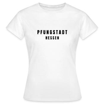Pfungstadt, Hesse - T-shirt Femme - blanc - Devant - AI Model Female 172 dark (172cm)